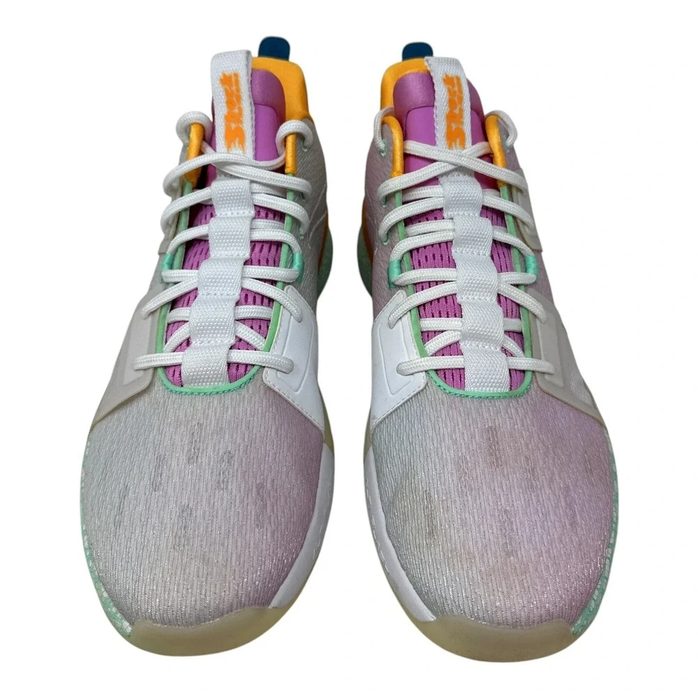 ANTA Impact 1 Basketball Shoes Men Size 13 Mid-Top Ceramic Green Pink Kyrie